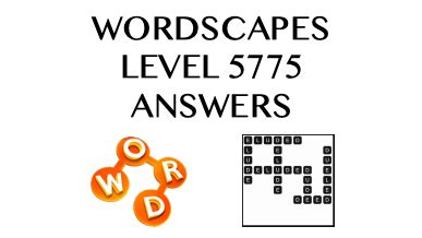 Wordscapes Level 5775 .